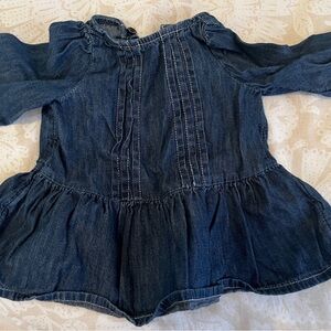 GAP Baby Denim Shirt in Dark Blue